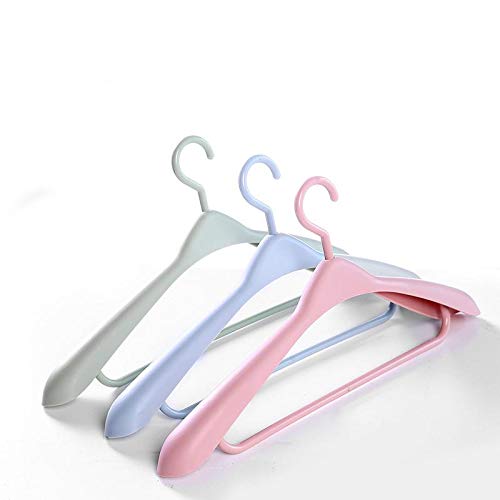 Earchy Standard Hanger,Plastic Hanger Seamless Wide Shoulder Suit Hanger Adult Non-Slip Hanging Coat Suit Hanger-3 Pack