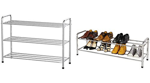 FANHAO 3-Tier Shoe Rack + 2-Tier Shoe Rack