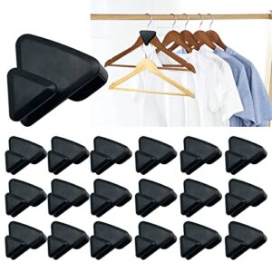 18pcs new clothes hanger connector hooks, bear-shaped ultra premium hanger hooks space saving bedroom wardrobe closet dedicated find clothes quickly. (a)