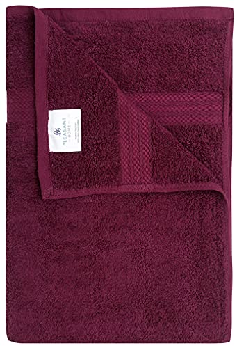 Pleasant Home Bath Sheets Set - 2 Pack – 35” x 70” - 100% Cotton - 600 GSM – Soft & Absorbent – Durable (Violet)