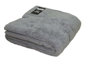 the house of emily oversized bath sheet towel 100% turkish cotton 60 x 80 inch - silver grey