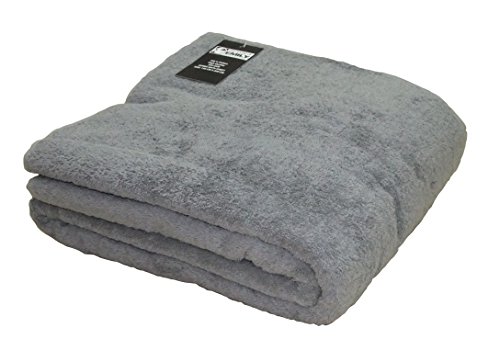 The House Of Emily Oversized Bath Sheet Towel 100% Turkish Cotton 60 x 80 Inch - Silver Grey