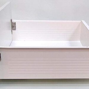 Metal Drawer Box Replacement with Slides - Slide Out Metal Sides and Slides Choose Your Width, 20" deep (6" High)