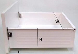 metal drawer box replacement with slides - slide out metal sides and slides choose your width, 20" deep (6" high)