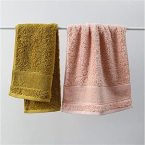 YLLWH Towel wash a face Home Water Absorption Women and Couples take a Bath Long Staple Cotton Wipe Hair Towel