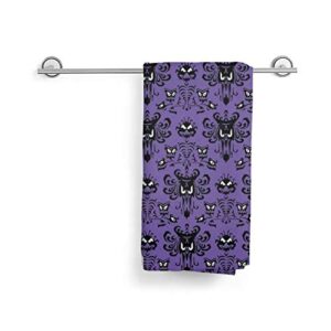 MSGUIDE Haunted Mansion Hand Towels Ultra Soft Highly Absorbent Bathroom Towel Multipurpose Thin Kitchen Dish Guest Towel for Bathroom, Hotel, Gym and Spa Christmas Decor (27.5" x 15.7")