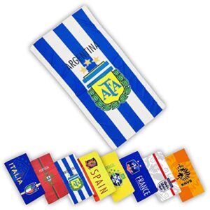 RENGVY Soccer Football National Team Fans Beach Sports Absorbent Large Towel Bath Towel (France)