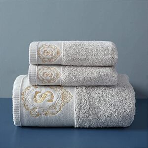 qwerty cotton towels bathroom face bath towel set soft five star hotel towel adults serviette (color : white)