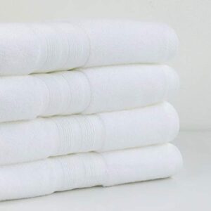 Made Here American Heritage by 1888 Mills 100% Organic Cotton Luxury Hand Towel(4pk) - White