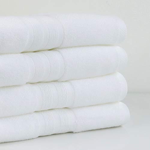 Made Here American Heritage by 1888 Mills 100% Organic Cotton Luxury Hand Towel(4pk) - White