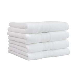 Made Here American Heritage by 1888 Mills 100% Organic Cotton Luxury Hand Towel(4pk) - White