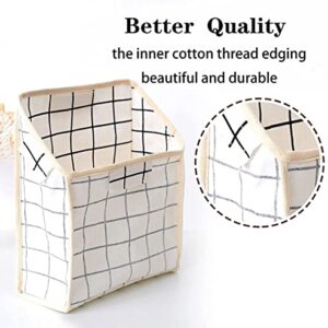 HUIGOU 2 Packs Wall Hanging Basket Fabric Closet Hanging Storage Caddy Bag Desktop Organizer Over The Door Pouch Hanging Shelf Organizer Baskets for Home Kitchen Bathroom Bedroom