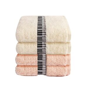 yllwh towel wash face household cotton water wipe hair hand bath couples adults not easy to lose hair (color : a 4ps, size : 50x25cm)