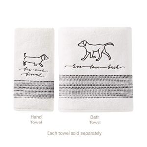 SKL Home by Saturday Knight Ltd. Fur Ever Friends 2-Piece Hand Towel Set, White