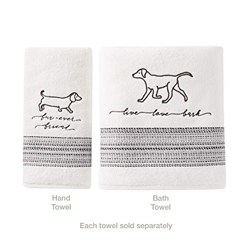 SKL Home by Saturday Knight Ltd. Fur Ever Friends 2-Piece Hand Towel Set, White