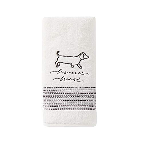 SKL Home by Saturday Knight Ltd. Fur Ever Friends 2-Piece Hand Towel Set, White