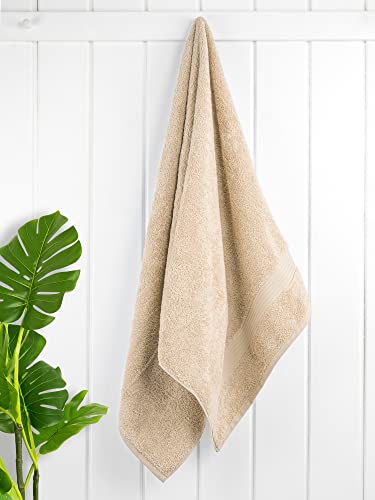 Cotton Paradise Bath Towels, 100% Turkish Cotton 27x54 inch 4 Piece Bath Towel Sets for Bathroom, Soft Absorbent Towels Clearance Bathroom Set, Sand Taupe Bath Towels