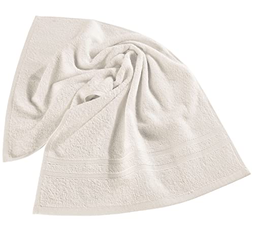 Hammam Linen Bath Sheet Towels 6 Pieces Bundle | Includes: 2 Luxury Bath Sheet Towels, 4 Hand Towels | Quality, Soft Towel Set | Sea Salt