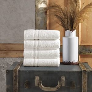 Hammam Linen Bath Sheet Towels 6 Pieces Bundle | Includes: 2 Luxury Bath Sheet Towels, 4 Hand Towels | Quality, Soft Towel Set | Sea Salt