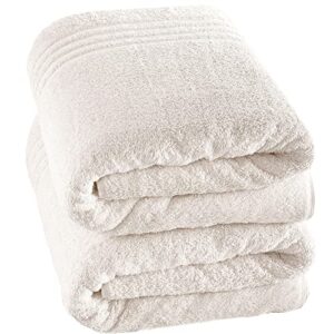 Hammam Linen Bath Sheet Towels 6 Pieces Bundle | Includes: 2 Luxury Bath Sheet Towels, 4 Hand Towels | Quality, Soft Towel Set | Sea Salt