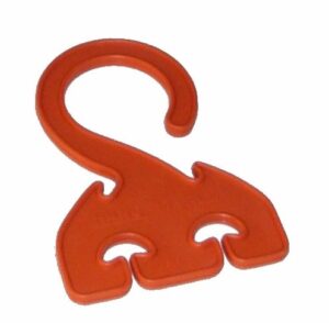 tupperware gadget "hang it all" mini hanger - burnt orange