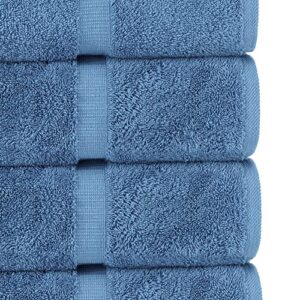 Chakir Turkish Linens Luxury Spa and Hotel Quality Premium Turkish Cotton 6-Piece Towel Set (2 x Bath Towels, 2 x Hand Towels, 2 x Washcloths)