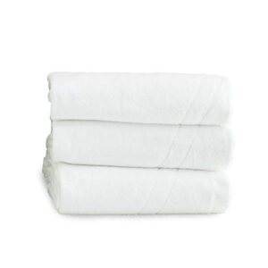 w hotels angle bath sheet - 100% cotton - white - 35" x 66"