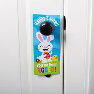 fun express easter you’ve been egged doorknob hangers - 24 pieces