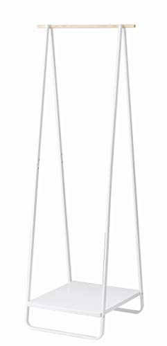 Yamazaki Shelf Home Free Standing Hanger | Steel | Coat Rack, One Size, White