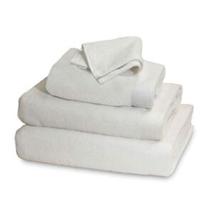 garnier-thiebaut towels luxury plush soft white bath sheet towel 39" x 59" (set of 2)