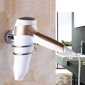 Bathroom Hair Dryer Holder Hair Care Tools Holder Wall Mount Chrome Finished Stainless Steel