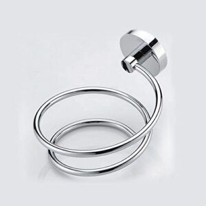 Bathroom Hair Dryer Holder Hair Care Tools Holder Wall Mount Chrome Finished Stainless Steel