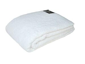 the house of emily oversized bath sheet towel 100% turkish cotton 72 x 80 inch (white)