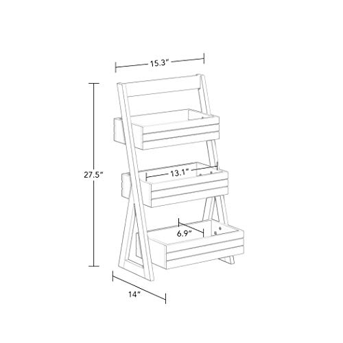 RiverRidge 3-Shelf Storage Caddy, White