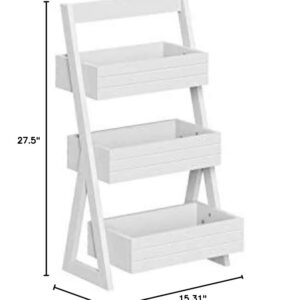 RiverRidge 3-Shelf Storage Caddy, White