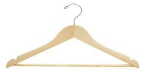 only hangers flat wooden suit hanger (petite size) - pack of 25