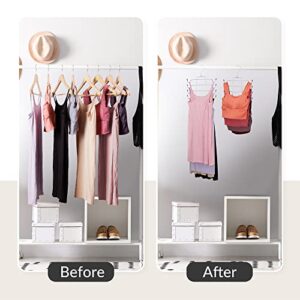 Bra Hanger, Tank Top Hanger Organizer for Closet, 4 Storage Capacity Top Swivel Hook Clothes Wrinkle-Free, ZEDODIER Hanging Space Saving Hanger Bra Holder Camisole Storage