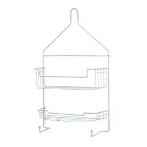 kenney 2-shelf hanging shower caddy, white