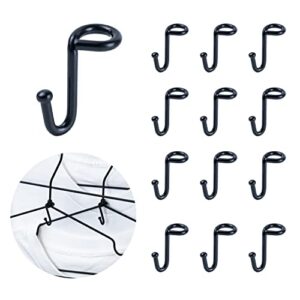 koobay clothes hanger connector hooks, 36pcs, clothes hanger organizer mini space saver hangers clothes hanger extender cascading connection hooks for wooden/velvet/metal/plastic hangers (black)