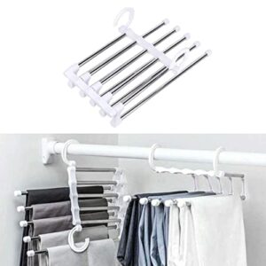 polly online stainless steel pants hangers trousers rack closet hangers jeans clothes organizer folding storage rack trousers hangers space saving