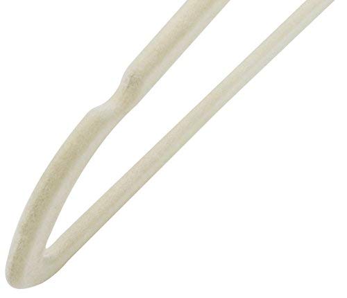 Utopia Home Kids Velvet Bulk Hangers - Small Clothes Hanger - Non Slip - Space Saver - Ivory Color (Bulk Pack of 100)