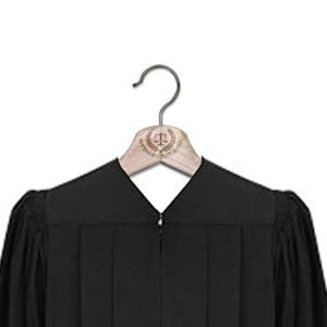 3D Laser Engraved Superior Court Judge Garment Wood Robe Clothes Hanger (Superior Court Judge)