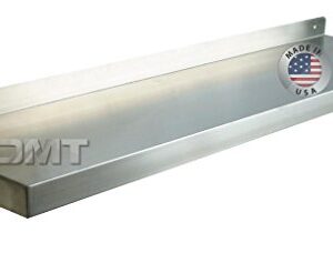 DMT Stainless Wall Shelf. 60" X 14" Deep. Made in USA. 16 Gauge 304/L Stainless Steel.