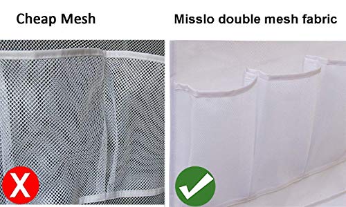 MISSLO Shower Caddy Organizer 5 Pockets + 8 Pockets Mesh Shower Organizer