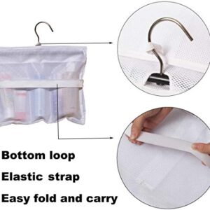 MISSLO Shower Caddy Organizer 5 Pockets + 8 Pockets Mesh Shower Organizer