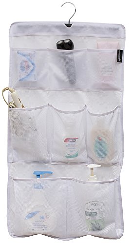 MISSLO Shower Caddy Organizer 5 Pockets + 8 Pockets Mesh Shower Organizer