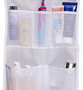 MISSLO Shower Caddy Organizer 5 Pockets + 8 Pockets Mesh Shower Organizer