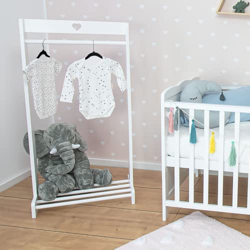 Aubeco Baby Velvet Hangers 60 Pack, 11.7'' Non Slip Felt Hangers for Closet, Baby Clothes Hangers Space Saving, 360° Swivel Hook-Black