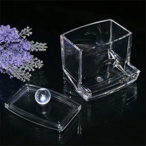 Acrylic Cotton Storage Holder Box Portable Transparent Makeup Cotton Pad Cosmetic Container Jewelry Organizer Case