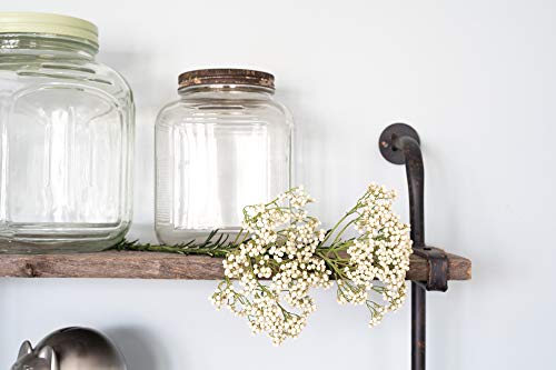 BarnwoodUSA Rustic Wooden Shelf with 2 Planks, Farmhouse Wall Ledge, Natural Weathered Gray